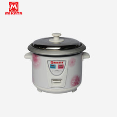 Mikata Rice Cooker Without Steamer Aluminum pot Stainless & Glass Cover 1.5L (6cups) 500W