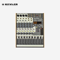 Kevler Professional Mixer MIX-8BT 8 CHANNEL 4 MIC / LINE 2 AUX 24 BIT 99 DSP W/ USB & BT