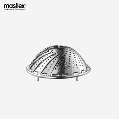 Masflex Kitchen Utensil Stainless Steel Foldable Steamer 22cm & 28cm