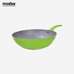 Masflex Spectrum Aluminum Non Stick Induction Wok Pan 32cm NK-C28/GRN