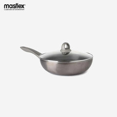 Masflex Platinum Series Wok Pan Induction w/ 3 Layer Non Stick Coating 28cm NK-P707