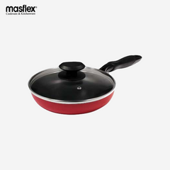 Masflex Non-stick Induction Stir Frying Pan w/ Glass Lid Fry Pan 20cm NS-CX-800