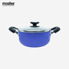 Masflex Non-stick Induction Casserole Pot with Glass Lid 24cm NS-CX-809