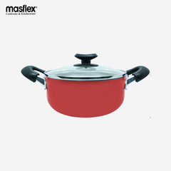 Masflex Non-stick Induction Casserole Pot with Glass Lid 24cm NS-CX-809