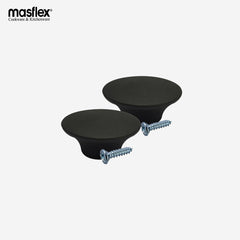 Masflex NS-D20 2 Piece Heat Resistant Cookware Lid Knob Base Replacement w/ Screw