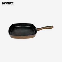 Masflex 28cm Aluminum Non-Stick Master Class Induction Grill Griller Pan NS-X10