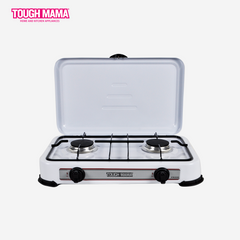 Tough Mama Double Burner European Gas Saver Stove with Hygienic Cover NTM-EGSD