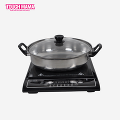 Tough Mama Ceramic Plate Induction Cooker With Free Cooking Pot and Lid NTM-IC3