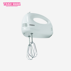 Tough Mama 5-Speed Hand Mixer with Dual Attachments White NTM-M1201
