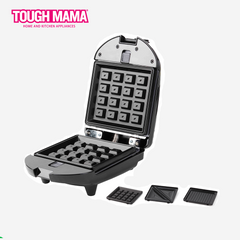 Tough Mama Mini 3 in 1 Griller, Sandwich and Waffle Maker NTM-MINI3IN1