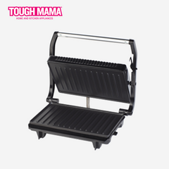 Tough Mama 2-in-1 Stainless Steel Compact Griller and Sandwich Press Maker NTM-SG1