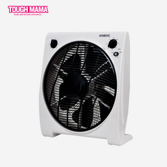 Tough Mama 14 inch Box Fan High Volume Airflow w/ 3 Speed Control/120-min Timer NTMBF14-A