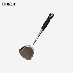 Masflex Kitchen Stainless Steel Turner with Rubber Handle OW-84S