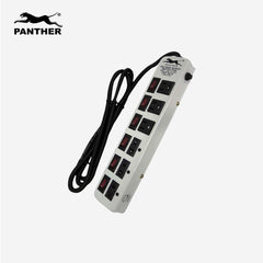 Panther Extension Cable Wire Cord Outlet w/ Voltage Surge Protector 6 Outlets 1.75m