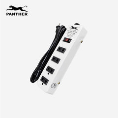 Panther Power Extension Cable Wire Cord Outlet with Voltage Surge & Overload Protector