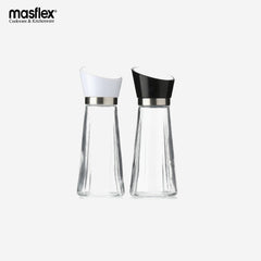 Masflex 250 ml Capacity 2 Piece Oil & Vinegar Glass Bottle Set QM-1002
