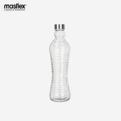 Masflex Essentials Pure Glass w/ Spiral Design 1000mL Airtight Water Bottle QM-7720