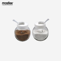 Masflex 450ml 2 piece Glass Jars with Plastic Lid QM-8201