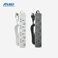Royu Extension Cord Overload & Surge Protected 4 Outlets w/ Individual Switch REDEC704