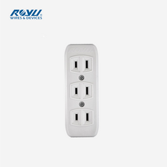 Royu Spring Loaded Outlet Surface Type 3 Gang Outlet REDOU403