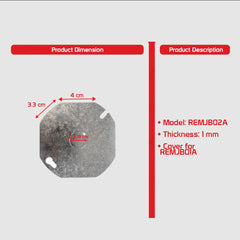 Electriq | Royu Junction Box, Utility Box / Cover Sold Separetaly, EMT Elbow and EMT Connector