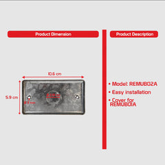Electriq | Royu Junction Box, Utility Box / Cover Sold Separetaly, EMT Elbow and EMT Connector