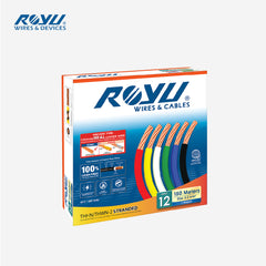 Royu THHN/THWN Stranded Wire 3.5mm² AWG12 Stranded 150 meters Pure Copper RTN12AYL150
