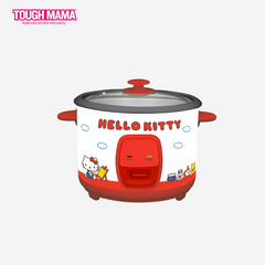 Tough Mama Hello Kitty Rice Cooker w/ Steamer 1.8L serves 10 cups Glass Cover RTRC18-1G
