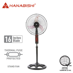 Hanabishi 16 inch Stand Fan / Electric Fan Durable AS blade Windmill 16SF