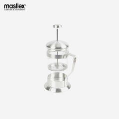 Masflex Stainless Steel Coffee French Press 350mL to 600mL Heat-Resistant Borosilicate