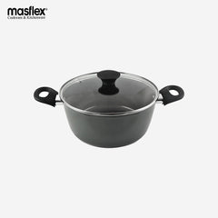 Masflex Forged Evolution Ceramic Non-Stick Induction Casserole with Glass LID SN-C08