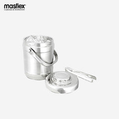 Masflex 1.4L Stainless Steel Double Wall Ice Bucket With Ice Tongs SS-017