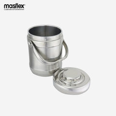 Masflex 2L Stainless Steel Double Wall Ice Bucket With Ice Tongs SS-018