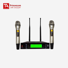 Titanium Audio Dual Channel Wireless Microphone UHF Programmable 200CH (KTV Mic) TA-S20U