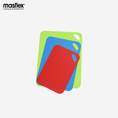 Masflex 3 Piece Flexible Non-Slip Cutting Board PP Plastic Polypropylene Plastic TC-10