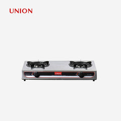 Union Stainless top Double Burner Gas Stove with Automatic ignition UGGS-200