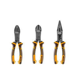 Ingco by Winland 3PCS/Set Compound Action Pliers with TPR 3-Color Handle HKCPS5831 ING-HT