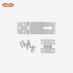 Wadfow Stainless steel Padlock Hasps and Staple with (7)pieces of fasteners screw