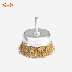 Wadfow Cup Brush Twisted Wire For Grinder With Nut 75mm(3")