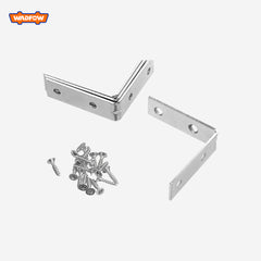Wadfow WCY2K Set of 4pcs Stainless Steel Angle Bracket Cabinet Joint Corner Brace
