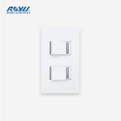 Royu Wide Series 3 Way Switch Set - 2 Gang WD703