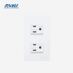 Royu WD Flat Pin with Ground Duplex Receptacle Outlet WD922