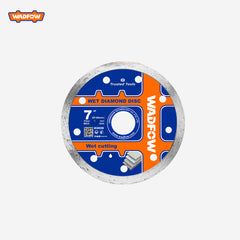 Wadfow Wet & Dry Diamond Disc for Bricks Limestone Stone Concrete Cutter 7 Inches WDC2K04