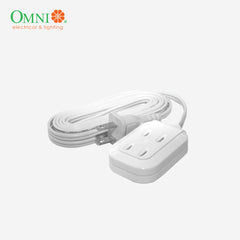 Omni Extension Cord Power Cable Extension Cord Dual Portable 6M Wire WDP-306