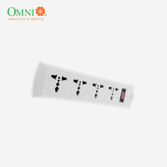 Omni Universal Outlet Extension Cord Cable 4 Gang with Switch 1.83 meter wire WEU-104