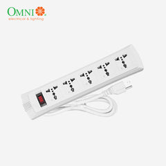 Omni Universal Outlet Extension Cord Power Cable 5 Gang w/ Switch 1.83 meter 2500W
