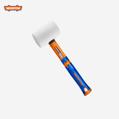 Wadfow WHM7304 16Oz/450G Natural Rubber Hammer Head Soft Type with Fiberglass Handle WAD-HT