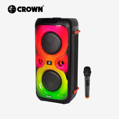 Konzert Kontempo 6 Karaoke Portable Party Speaker w/Bluetooth, FM,SD, AUX, USB, Mic Input