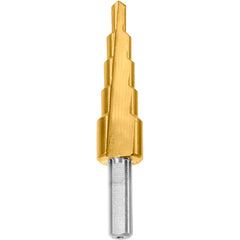 Wadfow Step Drill Cone Bits High Speed Steel 4-12mm / 4-20mm / 4-32mm / 6-35mm (WHT)