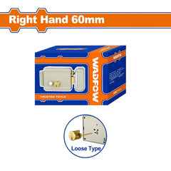 Wadfow 60mm Electric Lock Screw DC12V±10% 1.5~3A Loose Cylinder Right Side WKLZ511 (WHT)